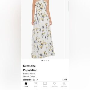 NWT: Dress the Population Brenna Floral Dress Sz L